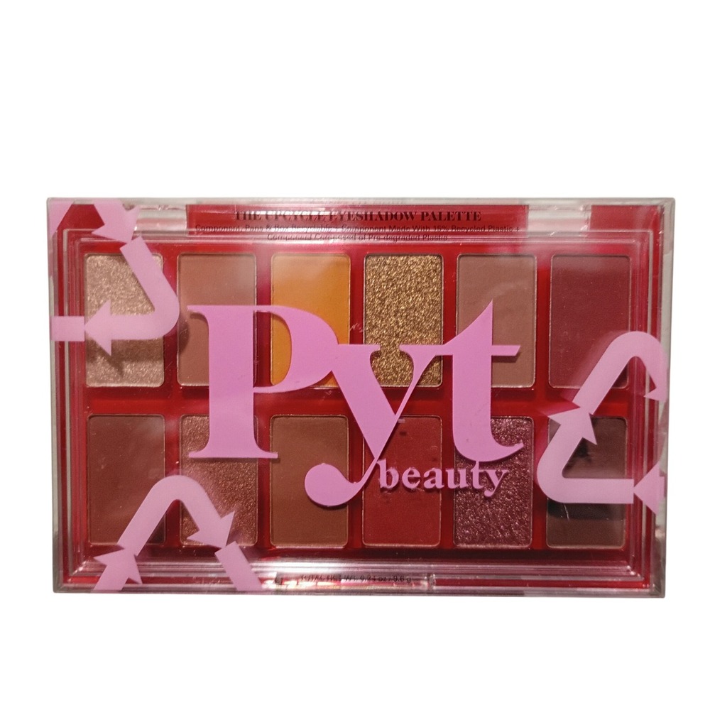 PYT Beauty The Upcycle Eyeshadow Palette Warm Lit Nude 12 Shades Clean Vegan